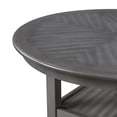 thumbnail image 6 of New Classic Cori 5-Piece Round Wood Counter Table Set with 4 Chairs in Gray, 6 of 13
