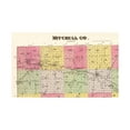 thumbnail image 4 of Historic County Map - Mitchell County Kansas - Everts 1887 - Vintage Wall Art, 4 of 4