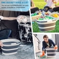 thumbnail image 3 of UYGDUY-Collapsible Water Bucket with Handle, 10L(2.6 Gallon) Foldable Plastic Bucket for Mopping, Window Cleaning, Car Washing, Fishing, Ice Buckets for Camping, Portable Household Organizer Caddy, 3 of 4