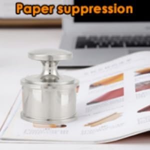 ABPETE Leather Press Tool, Stainless Steel Material Corrode Silver Heavy Weight Leather Counterweight Balancing Weight Metal Leather Tool for Hand Made Leather Work