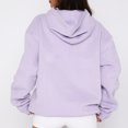 thumbnail image 5 of Sudadera Jersey básico informal con hombros caídos para mujer, jersey de talla grande, atuendo diario sencillo Cgtredaw Púrpura T XL para Mujer, 5 of 5