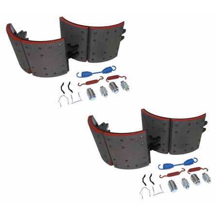 (2 Pack) Drum Brake Shoe Kit with 23K ning  Compatible w/Haldex, Replaces 4711Q Bendix GBEK4711QSBP23, Freightner KSMA20014711QP