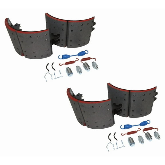 (2 Pack) Drum Brake Shoe Kit with 23K ning  Compatible w/Haldex, Replaces 4711Q Bendix GBEK4711QSBP23, Freightner KSMA20014711QP
