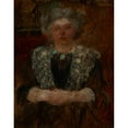 thumbnail image 2 of Olga Boznanska 12x14 Black Ornate Wood Framed Double Matted Museum Art Print Titled: Portrait of a Woman (1916-1930), 2 of 5