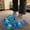 Blue, variant on Light Up Slippers for Women Men, 2026 New Colorful Sandals, Fun Motion Sensor Slides for Indoor Use(Black,9)