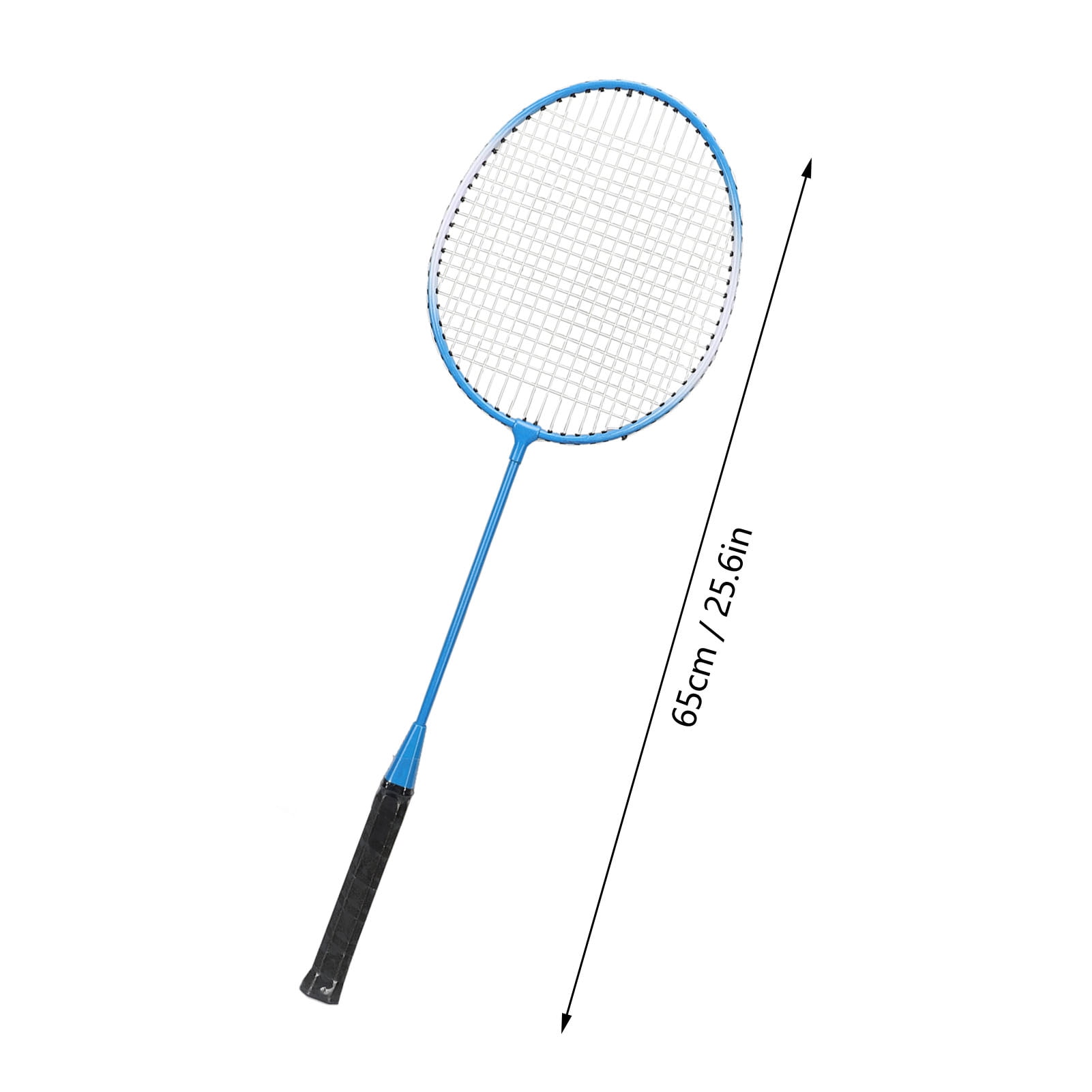 LEIJIAER Starter Portable Grip Handle Badminton Set Head-Heavy for Beginners, 2 People, 2 Piece Set with Comfortable Grip Iron Alloy Racquets Blue 27.16 inches / 69.00 cm