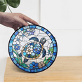 thumbnail image 4 of Floral Turtle Stained Glass Suncatcher, Sea Turtle Window Hanging, Ocean Animal Home Decor, 4 of 5