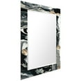 thumbnail image 3 of Empire Art Direct Ebony & Ivory Rectangular Beveled Mirror on Free Floating Printed Tempered Art Glass, 40" x 30" x 0.4" each, Ready to Hang, 3 of 10