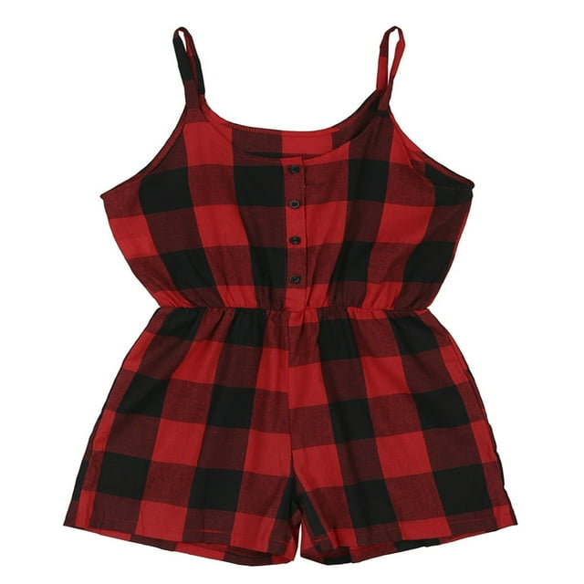 Tenue Assortie Mère-Fille Robe Familiale Barboteuse Combinaison Tenues