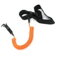 thumbnail image 3 of Surfboard Leash TPU Heliciform Comfortable HighElastic Surfing Safety Traction Rope(Orange ), 3 of 5
