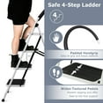 thumbnail image 6 of Costway 4 Step Ladder Folding Stool Heavy Duty 330Lbs Capacity Industrial Lightweight, 6 of 10