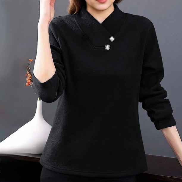 Xuyuer Long Sleeve Shirts for Women Crew Neck Women Long Sleeve Tops Casual Fall Tops Trendy Cute T Shirts