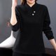thumbnail image 1 of Xuyuer Long Sleeve Shirts for Women Crew Neck Women Long Sleeve Tops Casual Fall Tops Trendy Cute T Shirts, 1 of 6