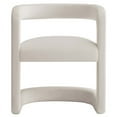 thumbnail image 5 of Winslow Performance Velvet Barrel Accent Chair in Alabaster, 5 of 10