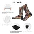 thumbnail image 4 of Vsdgher Vintage Collage Girl Butterfly Unisex Crew Socks Lightweight Breathable Ventilation Ankle Socks, Mid-calf socks for Daily, 4 of 7