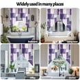 thumbnail image 6 of Purple Grey Swag Valances for Windows 2 Pack Graffiti Abstract Mottled Color Block Modern Art Swag Kitchen Curtains 63 Inches Long Rod Pocket Short Window Treatment for Kitchen Bathroom 36"x63", 6 of 8