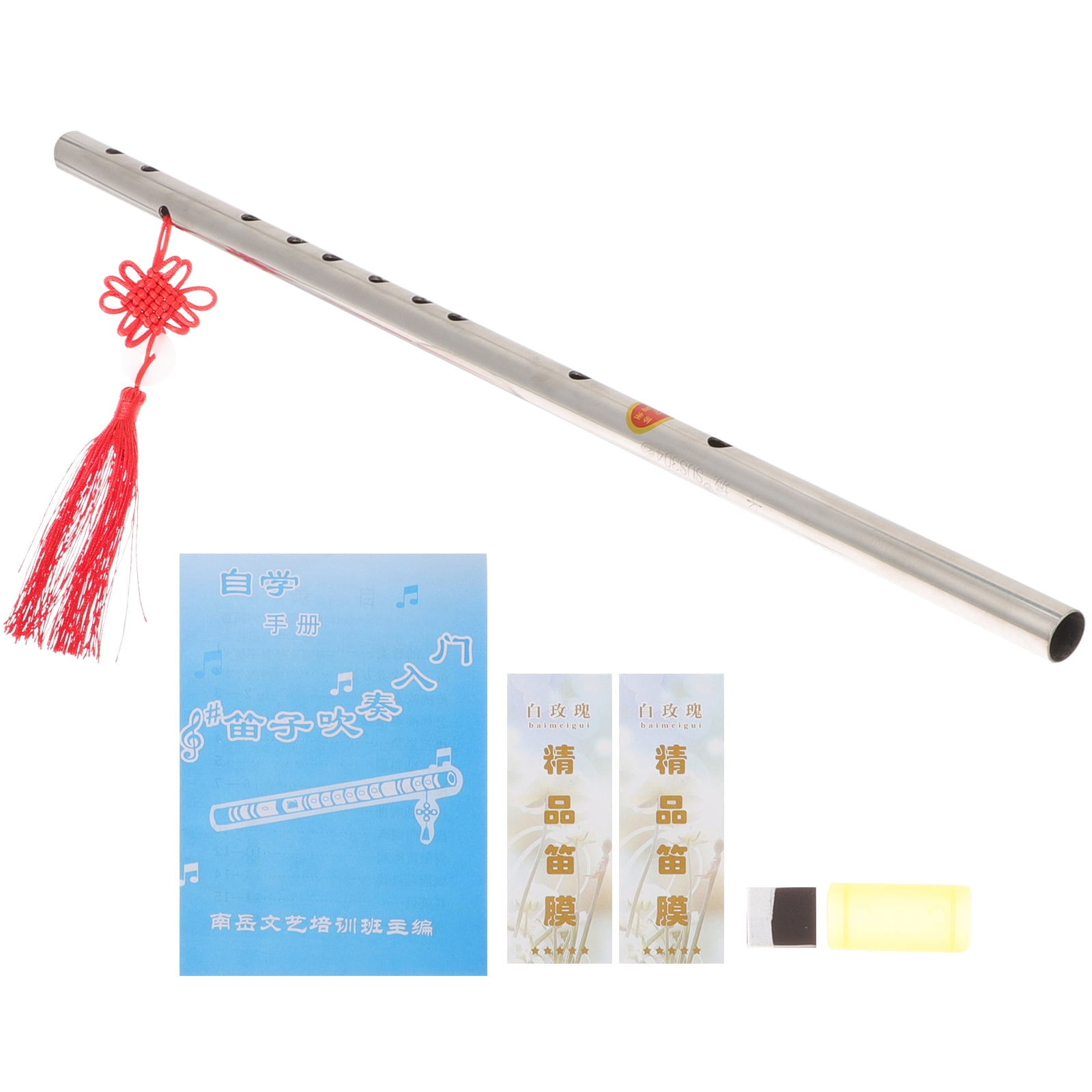 4 Sets Clarinet Fife Glossy Flute Flute Instrument Child 50x1.7cm