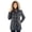 Gray, variant on Alpine Swiss Duffy Womens Wool Blend Toggle Coat Removable Faux Fur Hood Classic Duffle Overcoat Warm Winter Jacket BLK 2XL