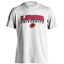 Lamar University Cardinals Classic Arch with Mascot Short Sleeve T-Shirt