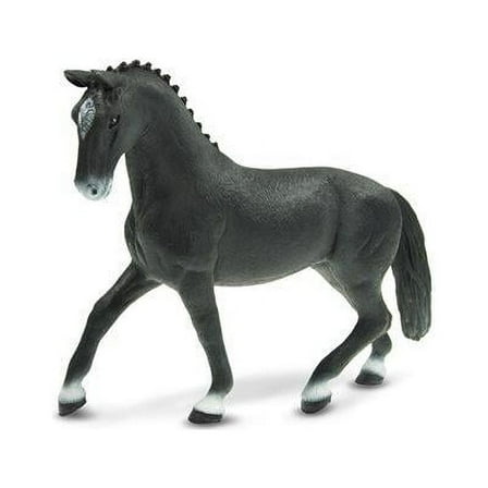 MOJO Hanoverian Foal Black Colored Realistic Equestrian Horse Club Hand Painted Toy Figurine