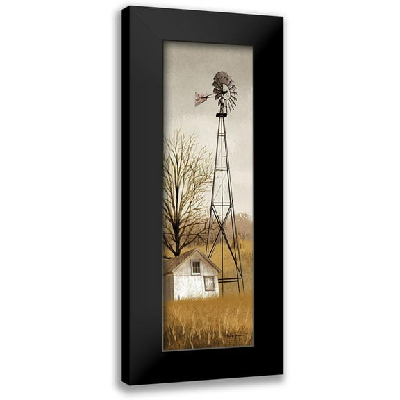 Jacobs, Billy 7x14 Black Modern Framed Museum Art Print Titled - Windmill