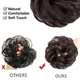 thumbnail image 7 of Women Girls Natural Messy Hair Bun Updo Extensions Wrap Curly Hair Scrunchie Ponytail Hairpieces With Elastic Rubber Band Hairpiece Synthetic Hair Scrunchies Hair Piece Bun, 7 of 7
