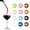 Plum bossom, variant on Efficient Silicone Wine Glass Identifiers Dishwasher Safe Cup Markers For Event