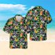 thumbnail image 2 of Camisas hawaianas holgadas y transpirables de manga corta con estampado 3D de mapache y rata para hombre y mujer, para fiestas en la playa, para verano, 2 of 5