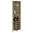 thumbnail image 4 of Modern Corner Bar Cabinet | Ideal for Dining Room Organization with Wine Rack | Particle Board Build | Solves Dining Room Storage Woes, 4 of 7