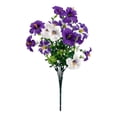 thumbnail image 3 of Anewi Artificial Petunias for Outdoors, UV Resistant Fake Silk Flowers for Outside Planters, Realistic Faux Flower Plants for Porch and Patio, 1 Bundle, 3 of 9