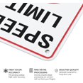 thumbnail image 3 of Speed Limit 50Km Sign Signs Outdoor, Uv Printed Aluminum 12 X 8 In, Weatherproof And Security Signs For Home Or Business, 3 of 6