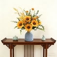 thumbnail image 7 of WZXPWT Artificial Sunflower Bouquet, Lifelike Sunflower Arrangement with Vase, Faux Floral Centerpiece for Home Decor, Decorative Sunflower Display for Weddings and Events, 7 of 7