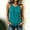 *Mint Green, variant on ClodeEU Women's Round Neck Sleeveless Halter Tank Top,Solid Color Casual Loose Cami Army Green,Women's Plus L