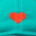 thumbnail image 5 of DALIX Pixel Heart Hat Womens Dad Hats Cotton Caps Embroidered Valentines Teal, 5 of 7