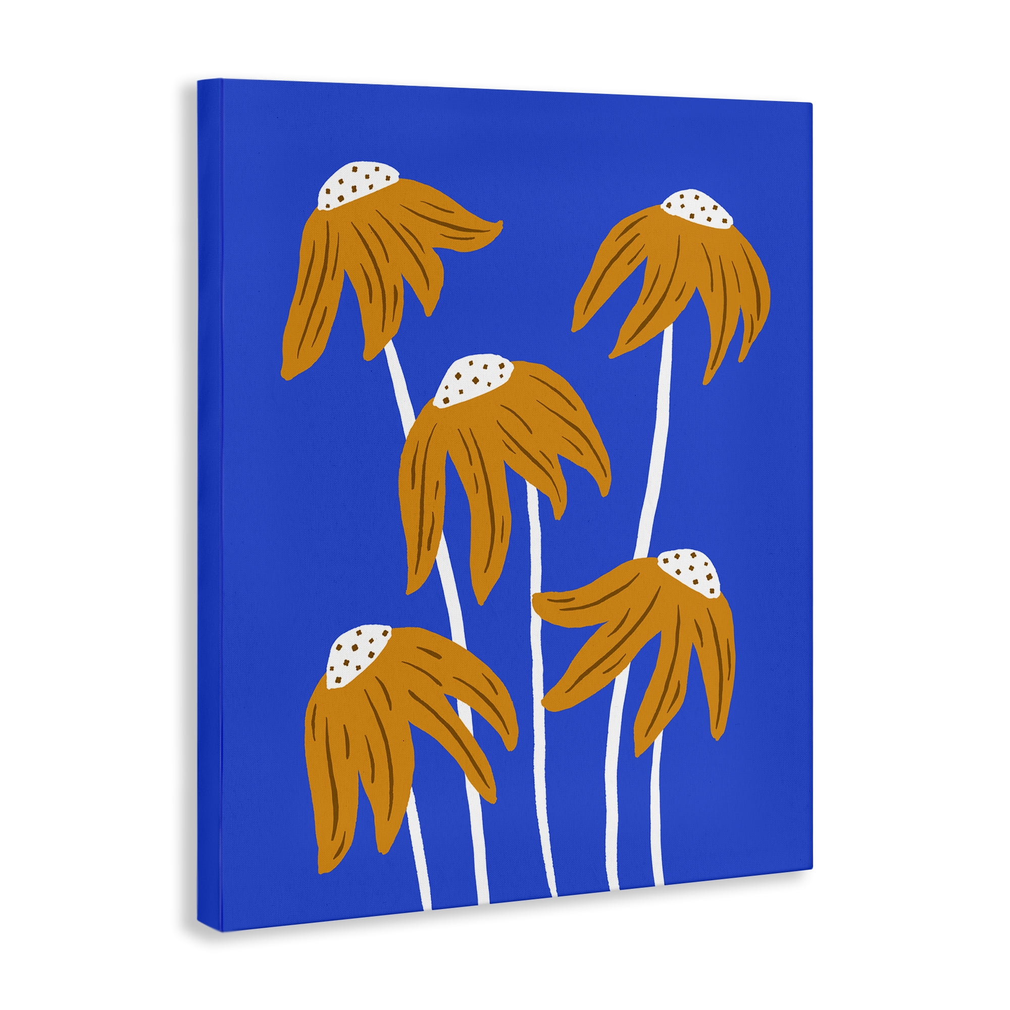 Stupell Industries Dried Sunflower Blooms Plants & Flowers Painting Wrapped Canvas Art Print Wall Art, 16 x 20