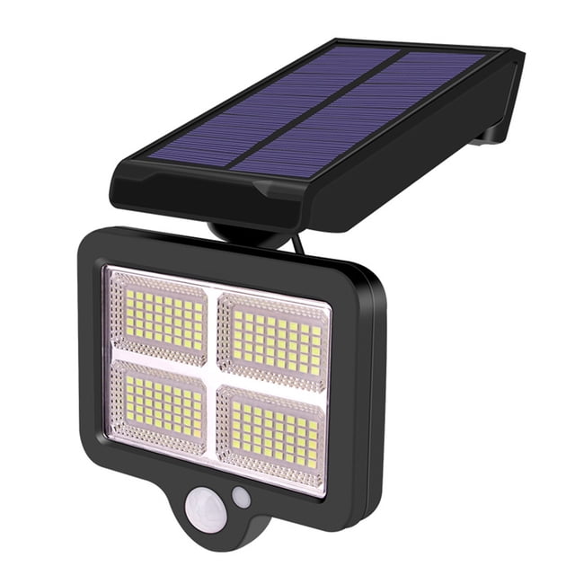 Bearachild Luz Solar de plástico 120 LED resistente al agua 360 grados de carga rápida Control remoto lámpara con Sensor de movimiento herramienta de Iluminación y accesorios Bearachild HA059414-00B