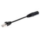 thumbnail image 4 of Práctico 2pcs Adaptador de conector de red Convertidor Cables Cables negros, 4 of 9