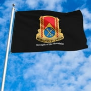 Fyon US Military Army Mobilitas ET Virtus Flag banner with Grommets Man cave Decor 3x5Feet