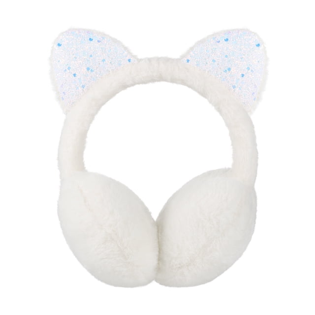 Miangastore Cache-Oreilles en Peluche Oreilles de Chat Cache-Oreilles d'Hiver en Peluche Cache-Oreilles Enfants Cache-Oreilles Filles Adorable Cache-Oreilles