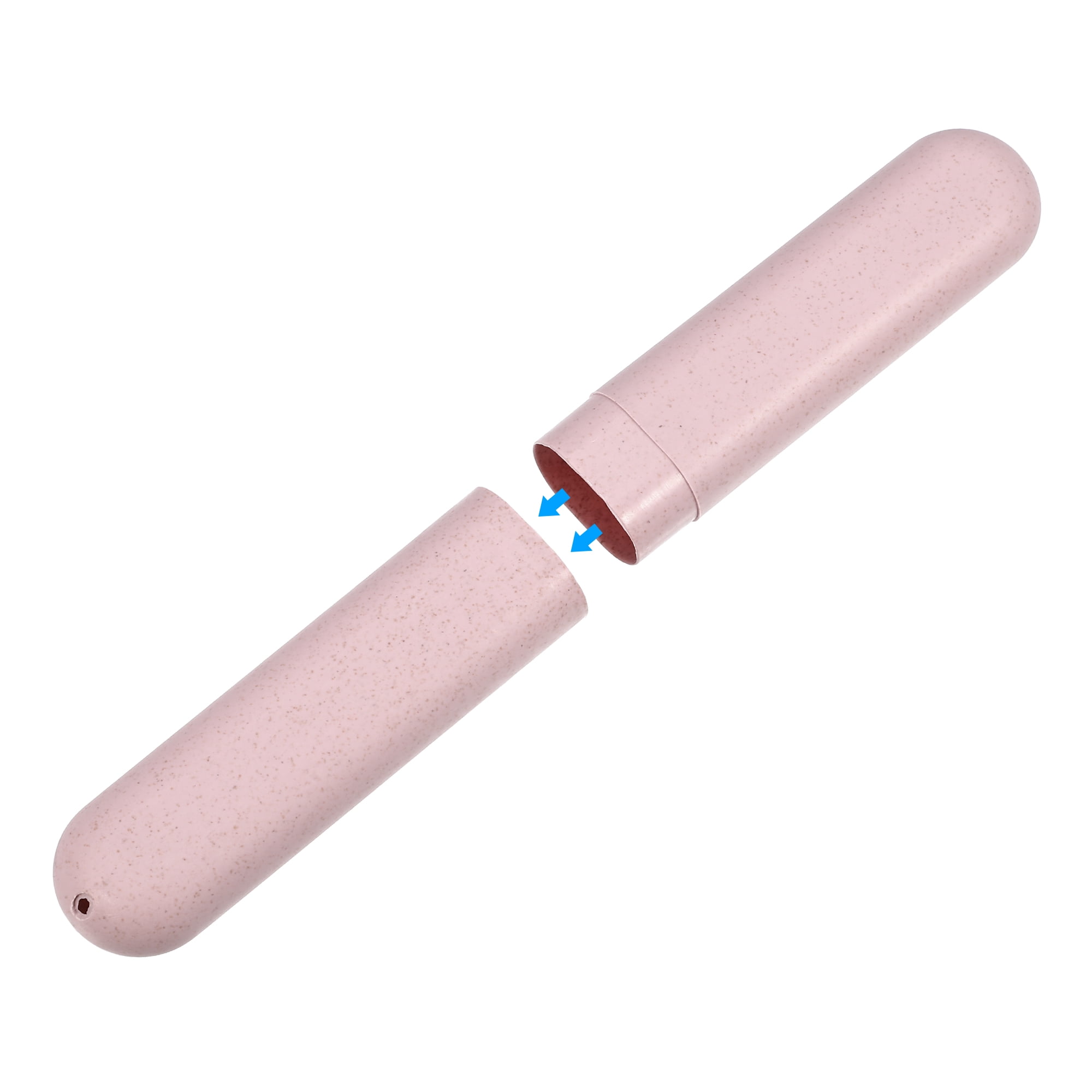 Unique Bargains 1Pc Traveling Toothbrush Holders Case for Travel Pink 8.07"x1.22"x0.83"
