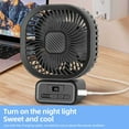 thumbnail image 5 of TOMSHOO Portable Mini Stroller Fan, Battery Operated Small Clip on Fan, Detachable Flexible Tripod Baby Fan with 3 Speed, Rechargeable Personal Fan for Car Seat Crib Treadmill Travel, 5 of 11