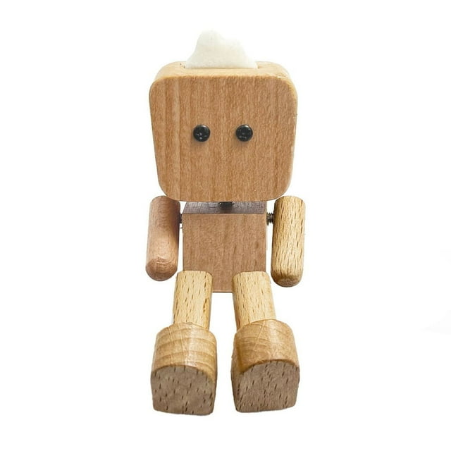 RKSTN christmas decorations Beech (Ocean Aromatherapy) T-head Rocker Leg Robot Car Aromatherapy Car Air Outlet Diffuser Car Puppet Decoration A