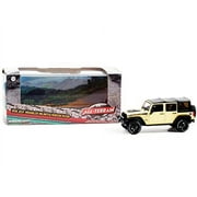 2018 Wrangler Unlimited Rubicon Recon with Off-Road Parts Gobi Yellow with Black Top All-Terrain Series 1/43 Diecast Model Car by Greenlight 86188