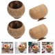 thumbnail image 3 of ColoMX 4pcs taza de copa de coco coco natural taza de postre para servir taza de bebidas, 3 of 7