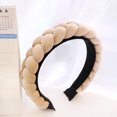 thumbnail image 4 of Xihbxyly dia del primer ministro Diademas para mujer, diadema trenzada, bandas para la parte superior del entrenamiento, diadema para lavarse la cara, diadema de maquillaje para niñas, accesorios de, 4 of 4