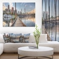 thumbnail image 1 of Marina Along the River - Landscape Photography Canvas Print, 1 of 3