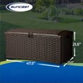 thumbnail image 4 of Coffre de Terrasse de Rangement en Osier Résine de 9,2 Pi3, 4 of 10