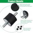 thumbnail image 4 of 4 PCS Rubber mounts, Rubber Vibration Isolation Mounts shock absorber Silentblock Car Boat Bobbins, 4 of 9