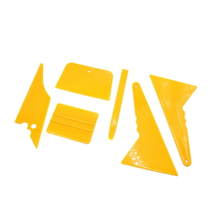 Unique Bargains 6 in 1 Plastic Window Film Tinting Squeegee Scraper Tool Kit for Automotive