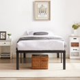 thumbnail image 3 of VECELO 16" Twin Size Metal Platform Bed Frame, Heavy Duty Steel Slat/Mattress Foundation, No Box Spring Needed, Black, 3 of 6